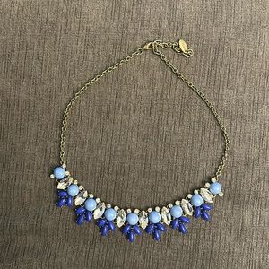 Cara blue accent chunky necklace